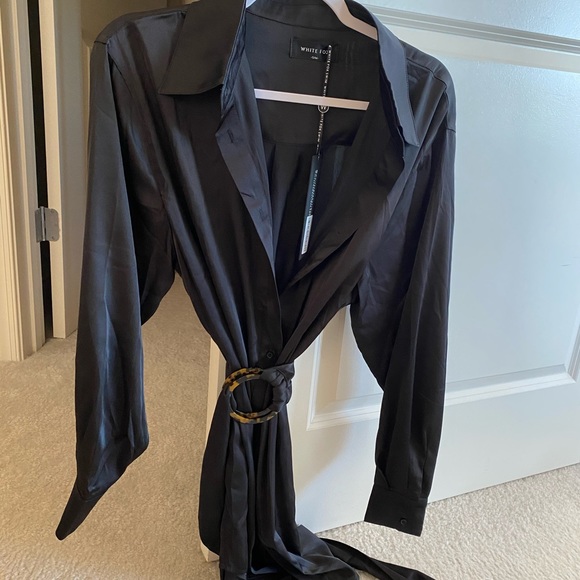 White Fox Island Dream Shirt Dress - Picture 7 of 7